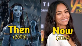 Avatar Cast Then And Now  20092024 movie hollywood avatar moviesworld moviecast [upl. by Tia]