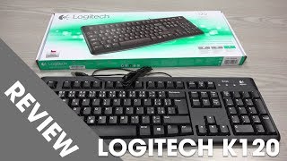 TRÊN TAY Bàn Phím Có Dây LOGITECH K120 [upl. by Ilarin]