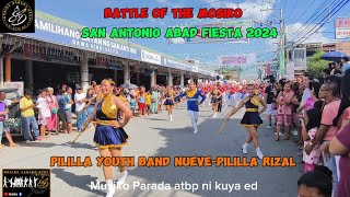 Pililla Youth Band Nueve  San Antonio Abad Fiesta  Battle Of The MosikoFancy Drill 010724 [upl. by Eenaj785]