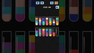 Water Color Sort Level 315 Walkthrough Solution iOSAndroid [upl. by Bekah]