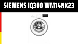 Waschmaschine Siemens iQ300 WM14NK23  Test  Deutsch [upl. by Airdnaid]