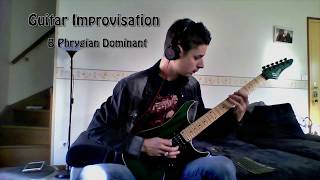 Improvisation B Phrygian Dominant  JimX [upl. by Benildas631]