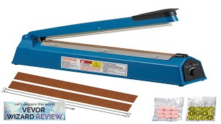 VEVOR Impulse Sealer 12 inch Manual Heat Seal Machine with Adjustable Heating Review [upl. by Balch44]