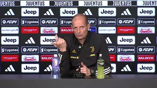 JUVE  UDINESE  Allegri quotVlahovic out Non siamo demotivatiquot Conferenza stampa [upl. by Earvin]