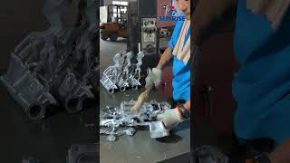 Aluminum alloy die casting trimming⚒️ sunrisemetal trimmingmachine [upl. by Furgeson]