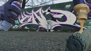 Hello my name is Make  We paint the chicken wallgraffiti [upl. by Aivital]