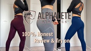 ALPHALETE Leggings Review amp Try on  Hot or Not Saturday [upl. by Eceinehs780]