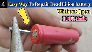 4 Best amp Easy Way To Repair 18650 Lithium Ion Laptop Battery  Lithium Ion Battery Recovery [upl. by Shellans]