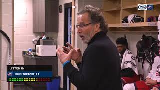 John Tortorella fires up Blue Jackets players before showdown with Tampa Bay Lightning [upl. by Huxham]