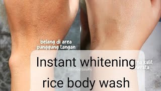 whitening amp glowing rice body wash at home 2 mint me Ghar par kare taiyar skinlightening beauty [upl. by Draw]