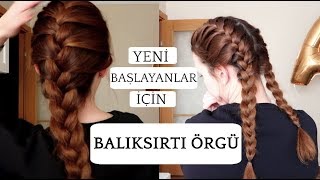 Balıksırtı Saç Örgüsü Nasıl Yapılır  French Braid 👧🏼 [upl. by Palecek]