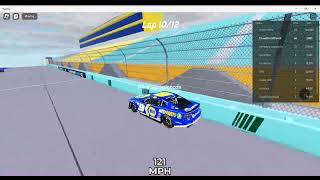 A race at Homestead and a wreck at COTANASCAR Game Roblox [upl. by Enytnoel]