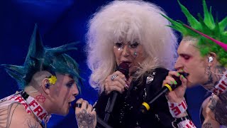 TESTO La Sad e Donatella Rettore  Lamette  Sanremo 2024 Serata Cover [upl. by Sandstrom446]