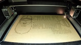 Making Acrylic Sign With Laser Engraver  Laser Engraving  Small Business [upl. by Elleiram]