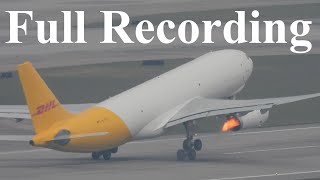 IRL DHL A330 Compressor Stall Full Recording Reupload [upl. by Sileray]