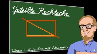 Flächeninhalt halber Rechtecke  Klasse 5 [upl. by Hamil392]