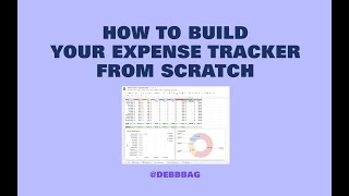 How to build your Expense Tracker from scratch  Debbbag [upl. by Domenech]