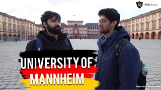 University of Mannheim Campus Tour by Nikhilesh Dhure Masters in Data Science [upl. by Nahtanoj]