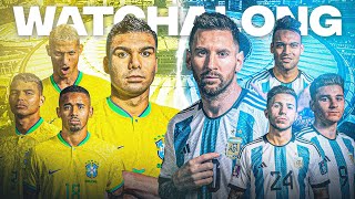 Brazil 01 Argentina FIFA World Cup 2026 Qualifiers Live Watchalong and Reaction [upl. by Zosi725]