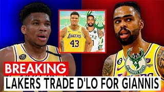 Trade DLo for Giannis Perk sends STRONG message to Lakers [upl. by Suiremed]