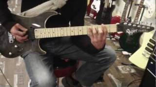 Test de la guitare Vigier excalibur ultra hsh micros EMG [upl. by Nosliw]