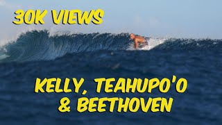 Kelly Slater Takes on Teahupoo Moonlight Sonata background surf [upl. by Odnam]