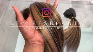 HOW TO BROWN amp BLONDE BOMBSHELL HIGHLIGHTS MINI TUTORIAL  FT DAKORE HAIR [upl. by Demmer649]