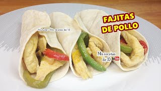 Fajitas de Pollo Saludables [upl. by Verger]