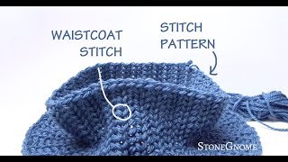 Waistcoat Stitch and Stitch Patterns [upl. by Attolrahc]