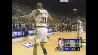 Reggie Miller Game Winner vs Bulls in 1998 Eastern Conference Finals [upl. by Akenihs]