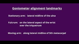 Range of Motion Measurement Wrist Flexion [upl. by Anassor798]