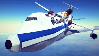 Realistic Fictional Airplane Crashes and Emergency Landings 15  Besiege [upl. by Wenger]