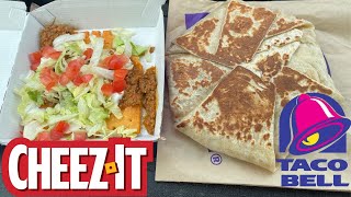 Taco Bell Big CheezIt Crunchwrap Supreme amp Big CheezIt Tostada Review [upl. by Clance]