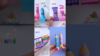 4 items DIY pencil eraser ideas shorts tonniartandcraft craft art love [upl. by Gnuhc]