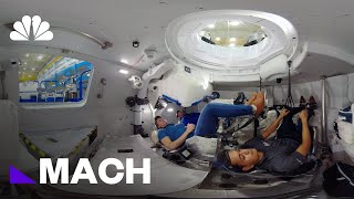 360 Video Inside Boeing’s Starliner Capsule  Mach  NBC News [upl. by Favianus273]