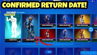 MOGUL MASTER SKIN RETURN DATE in FORTNITE Mogul Master Coming Back to the Item Shop 2023 [upl. by Felicdad523]