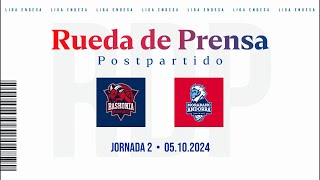 🎥 Sigue la rueda de prensa postpartido Baskonia  Morabanc Andorra  J2 [upl. by Marna]