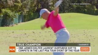 One armed golfer wows on the course [upl. by Snehpets]