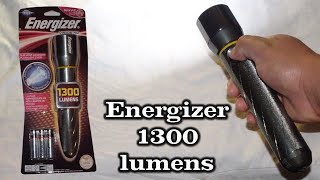 Energizer 1300 lumens unboxing vision HD Maxviz Digital Focus 230 mts 6 batteries AA aluminum [upl. by Yffat]