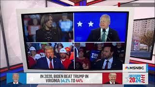 MSNBC Decision 2024 election day coverage open [upl. by Coveney]