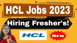 HCL Off Campus Recruitment 2024  Mass hiring for Freshers  Apply Now Online [upl. by Nassi]