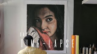 Timelapse Video Day27  Soft pastel colour painting  painting timelapsevideo timelapsart [upl. by Foscalina]