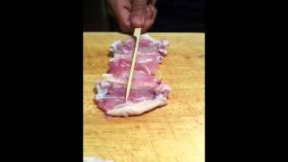 Yakitori skewer wing  secret to grill a chicken wing evenly [upl. by Cherian]