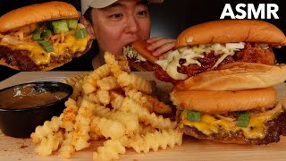 Shake Shack vs In n Out Shack Attacks  KevSMR ASMR No Talking [upl. by Bord]