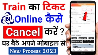 IRCTC Train ticket cancel kaise kare  how to cancel train ticket in irctc app cancel ticket online [upl. by Kepner]