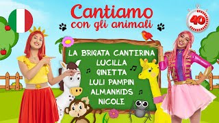 CANTIAMO CON GLI ANIMALI 🙉🐰🐴🐶 40 minuti con Luli Pampín Lucilla Ginetta e tanti altri [upl. by Ran]