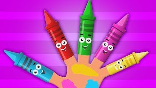 мелки палец семья  ребенок песня  Рифма для детей  Crayons Song And Poem  Crayon Finger Family [upl. by Jolee]