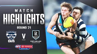 Geelong v Port Adelaide Highlights  Round 21 2023  AFL [upl. by Einahpad405]