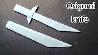 DIY paper knifePaper knifeHow to make knife with paperEasy paper knifePaper swordEasy diy sword [upl. by Anatollo]