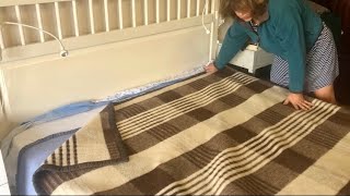 ASMR mum tidying up bedroom making bed  no talking unintentional [upl. by Ydnahs587]